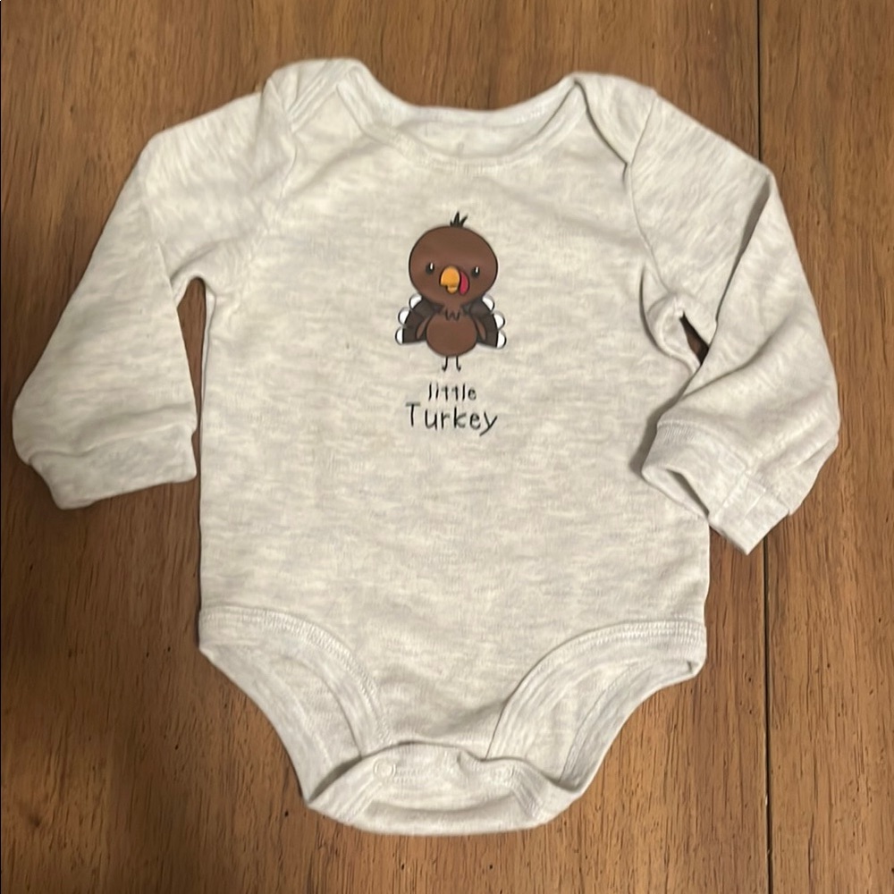 Little Turkey onesie 3-6 months